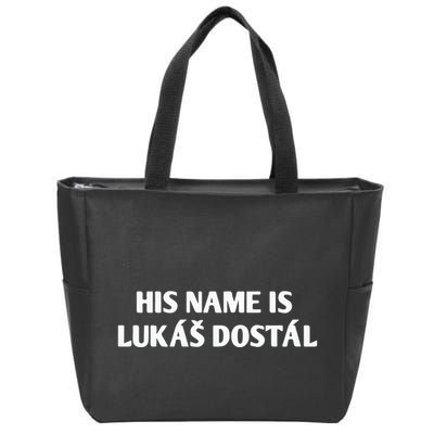 His Name Is Lukas Dostal Zip Tote Bag