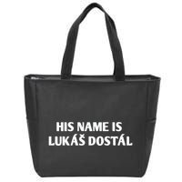 His Name Is Lukas Dostal Zip Tote Bag
