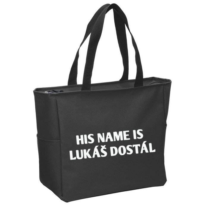 His Name Is Lukas Dostal Zip Tote Bag
