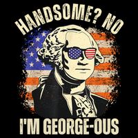 Handsome No Im Georgeous George Washington 4th Of July 1776 16 in Basic Backpack