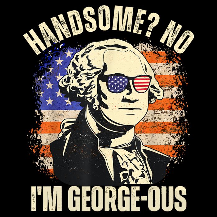 Handsome No Im Georgeous George Washington 4th Of July 1776 16 in Basic Backpack