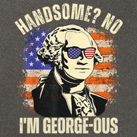 Handsome No Im Georgeous George Washington 4th Of July 1776 Cotton Canvas Backpack
