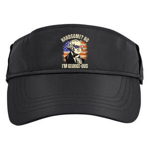 Handsome No IM Georgeous George Washington 4th Of July 1776 Adult Drive Performance Visor