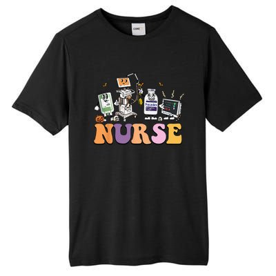 Halloween Nurse Icu Nicu Nurse Er Rn Picu Nursing Tall Fusion ChromaSoft Performance T-Shirt