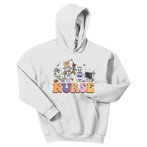 Halloween Nurse Icu Nicu Nurse Er Rn Picu Nursing Kids Hoodie