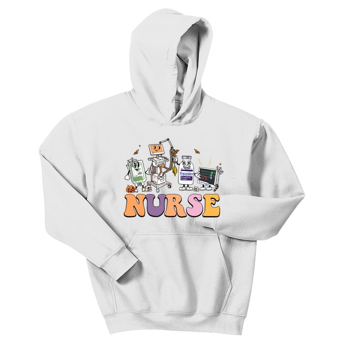 Halloween Nurse Icu Nicu Nurse Er Rn Picu Nursing Kids Hoodie