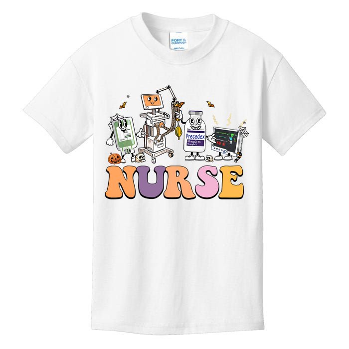 Halloween Nurse Icu Nicu Nurse Er Rn Picu Nursing Kids T-Shirt