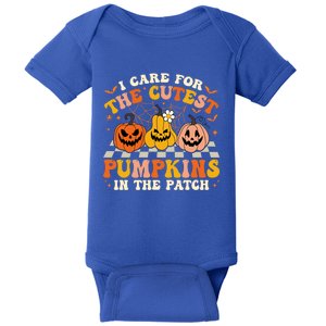 Halloween Nurse I Care For The Cutest Pumpkins In The Patch Gift Baby Bodysuit