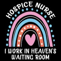 Hospice Nurse I Work In Heavens Waiting Room Nursing Day Cooling Performance Crew T-Shirt