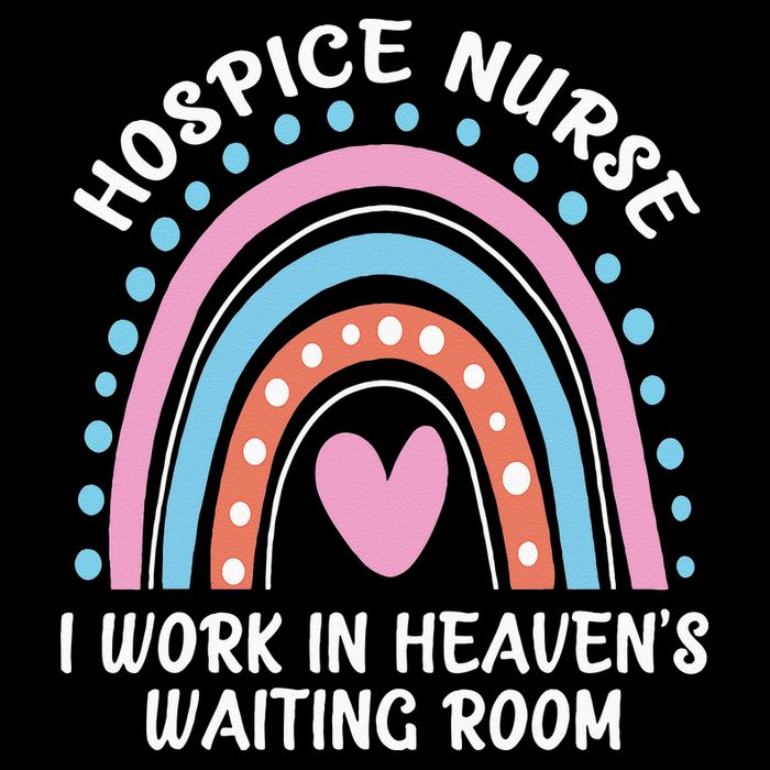 Hospice Nurse I Work In Heavens Waiting Room Nursing Day Cooling Performance Crew T-Shirt
