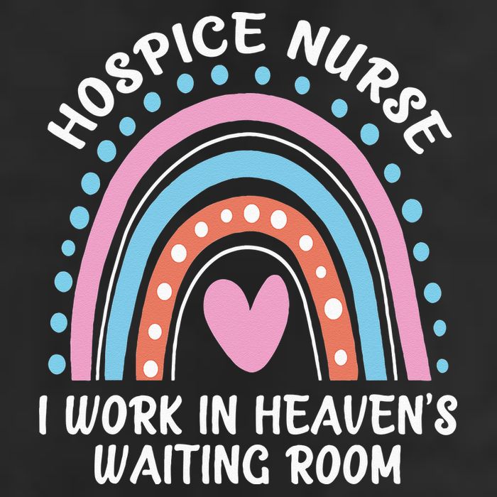 Hospice Nurse I Work In Heavens Waiting Room Nursing Day Beanie
