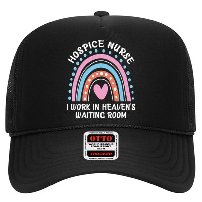 Hospice Nurse I Work In Heavens Waiting Room Nursing Day Trucker Hat