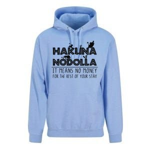 Hakuna Nodolla It Means No Money Unisex Surf Hoodie