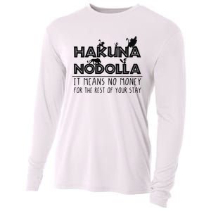 Hakuna Nodolla It Means No Money Cooling Performance Long Sleeve Crew