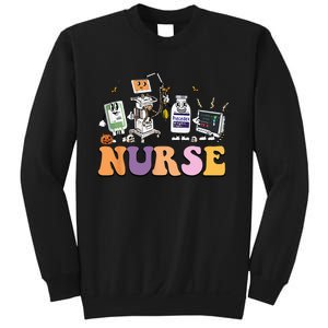 Halloween Nurse Icu Nicu Nurse Er Rn Picu Nursing Sweatshirt