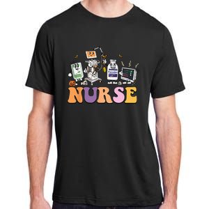 Halloween Nurse Icu Nicu Nurse Er Rn Picu Nursing Adult ChromaSoft Performance T-Shirt