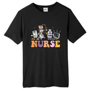 Halloween Nurse Icu Nicu Nurse Er Rn Picu Nursing Tall Fusion ChromaSoft Performance T-Shirt