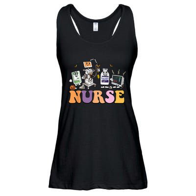 Halloween Nurse Icu Nicu Nurse Er Rn Picu Nursing Ladies Essential Flowy Tank