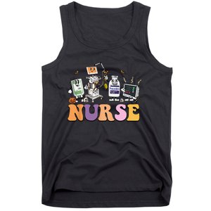 Halloween Nurse Icu Nicu Nurse Er Rn Picu Nursing Tank Top