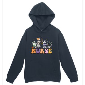 Halloween Nurse Icu Nicu Nurse Er Rn Picu Nursing Urban Pullover Hoodie