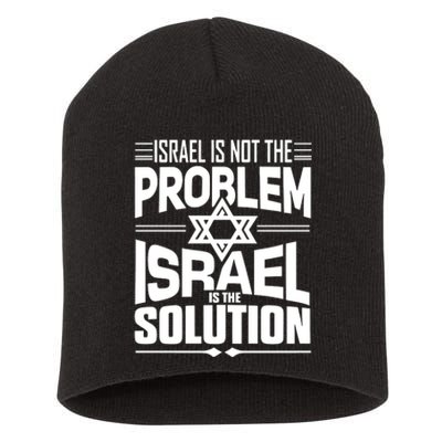 Hananya Naftali Israel Is Not The Problem Israel Solution Short Acrylic Beanie