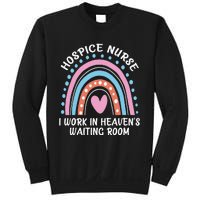 Hospice Nurse I Work In Heaven's Waiting Room Nursing Day Sweatshirt