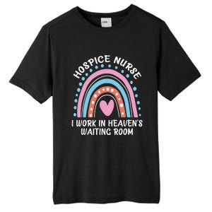 Hospice Nurse I Work In Heaven's Waiting Room Nursing Day Tall Fusion ChromaSoft Performance T-Shirt