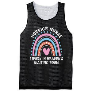 Hospice Nurse I Work In Heaven's Waiting Room Nursing Day Mesh Reversible Basketball Jersey Tank