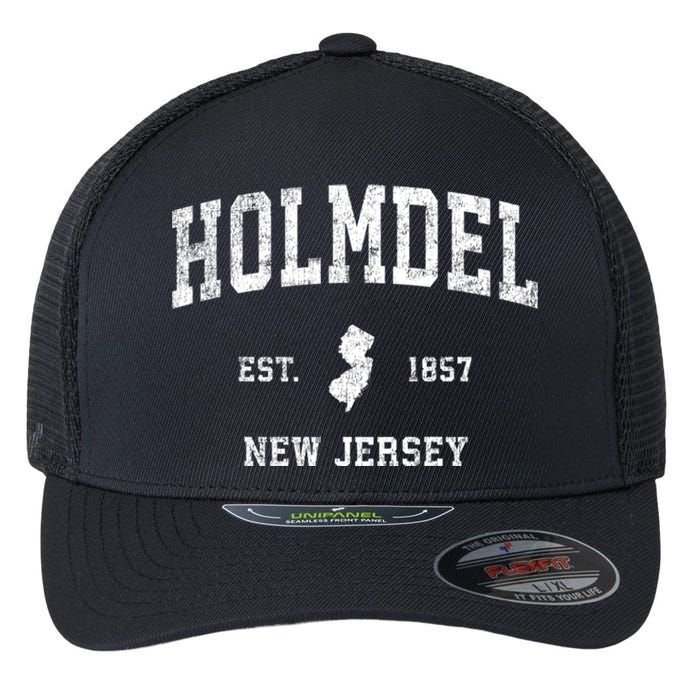 Holmdel New Jersey Nj Vintage Sports Flexfit Unipanel Trucker Cap