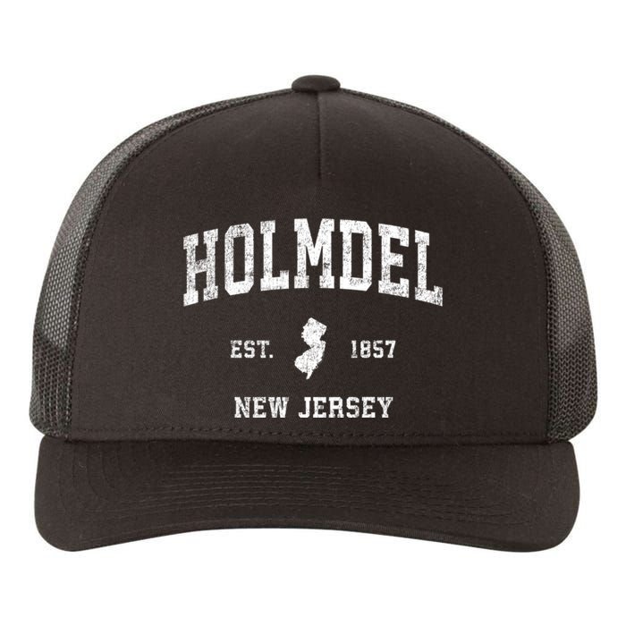 Holmdel New Jersey Nj Vintage Sports Yupoong Adult 5-Panel Trucker Hat