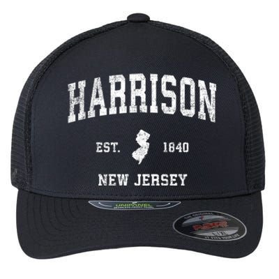 Harrison New Jersey Nj Vintage Sports Flexfit Unipanel Trucker Cap