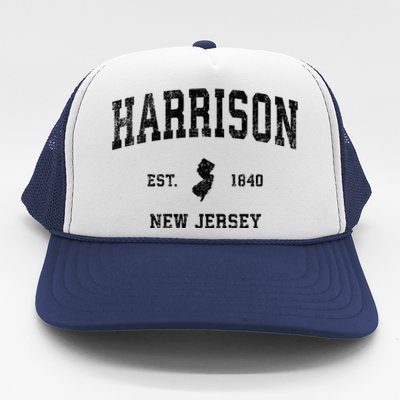 Harrison New Jersey Nj Vintage Sports Trucker Hat