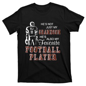 HeS Not Just My Grandson HeS Favorite Football Player T-Shirt