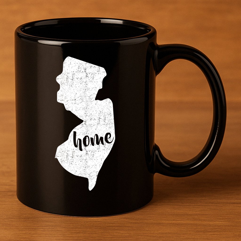 New Jersey Home State 11oz C Handle Ceramic Mug