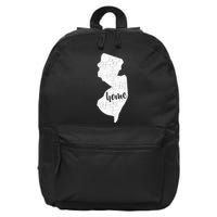 New Jersey Home State 16 in Basic Backpack