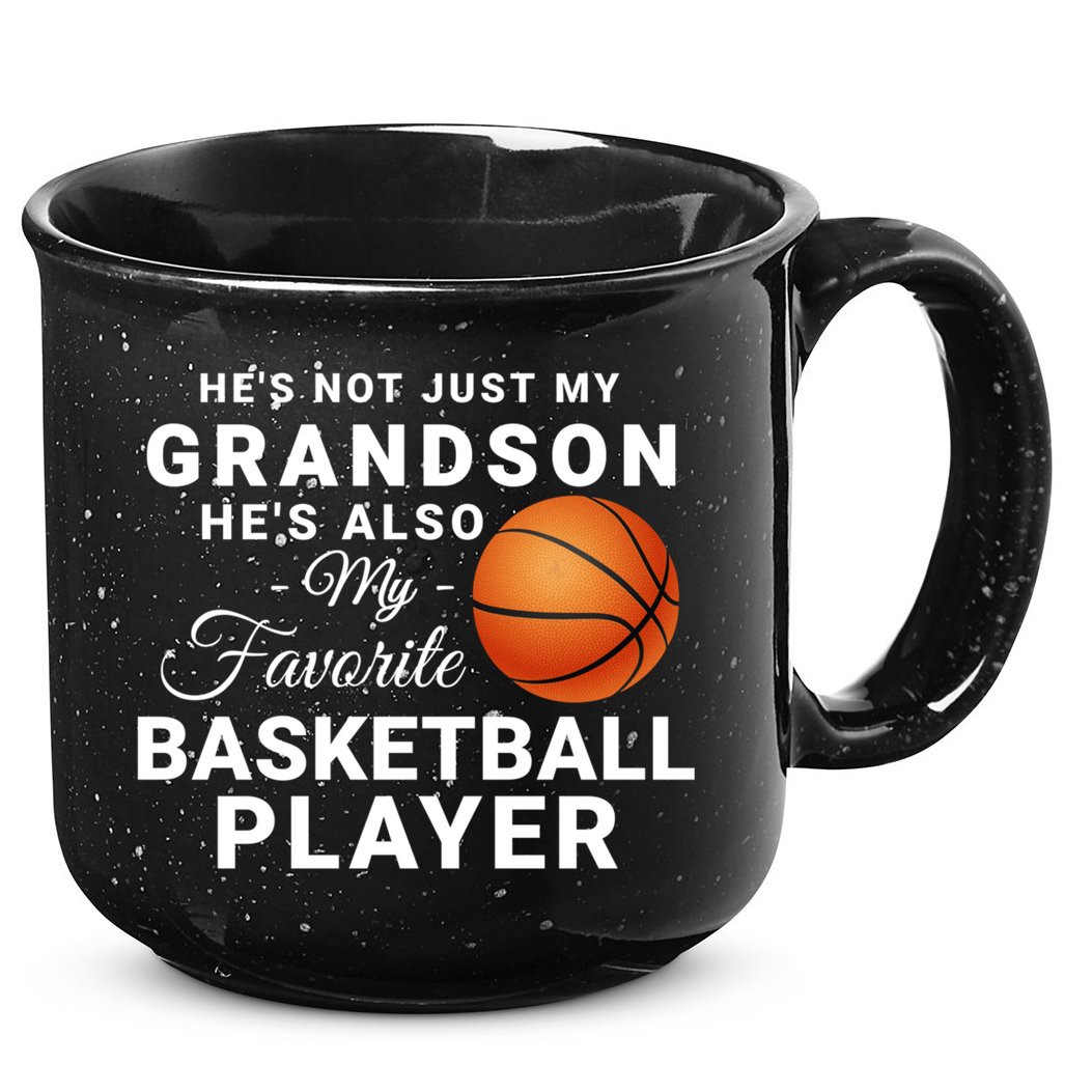He's Not Just My Grandson He's Favorite Basketball Player 15oz Campfire Ceramic Mug