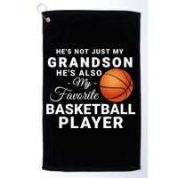 He's Not Just My Grandson He's Favorite Basketball Player Golf Towel