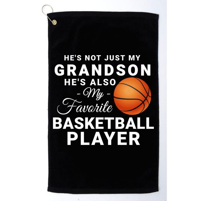 He's Not Just My Grandson He's Favorite Basketball Player Golf Towel