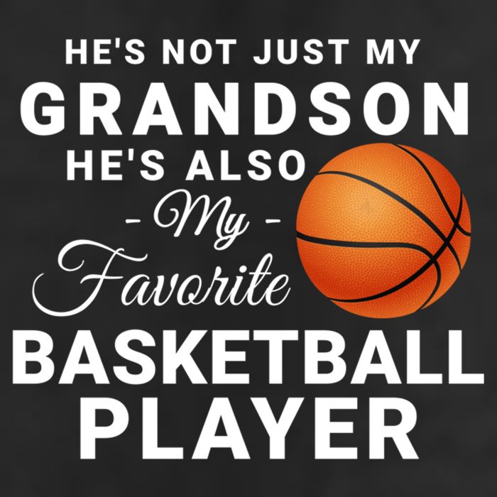 He's Not Just My Grandson He's Favorite Basketball Player Golf Towel
