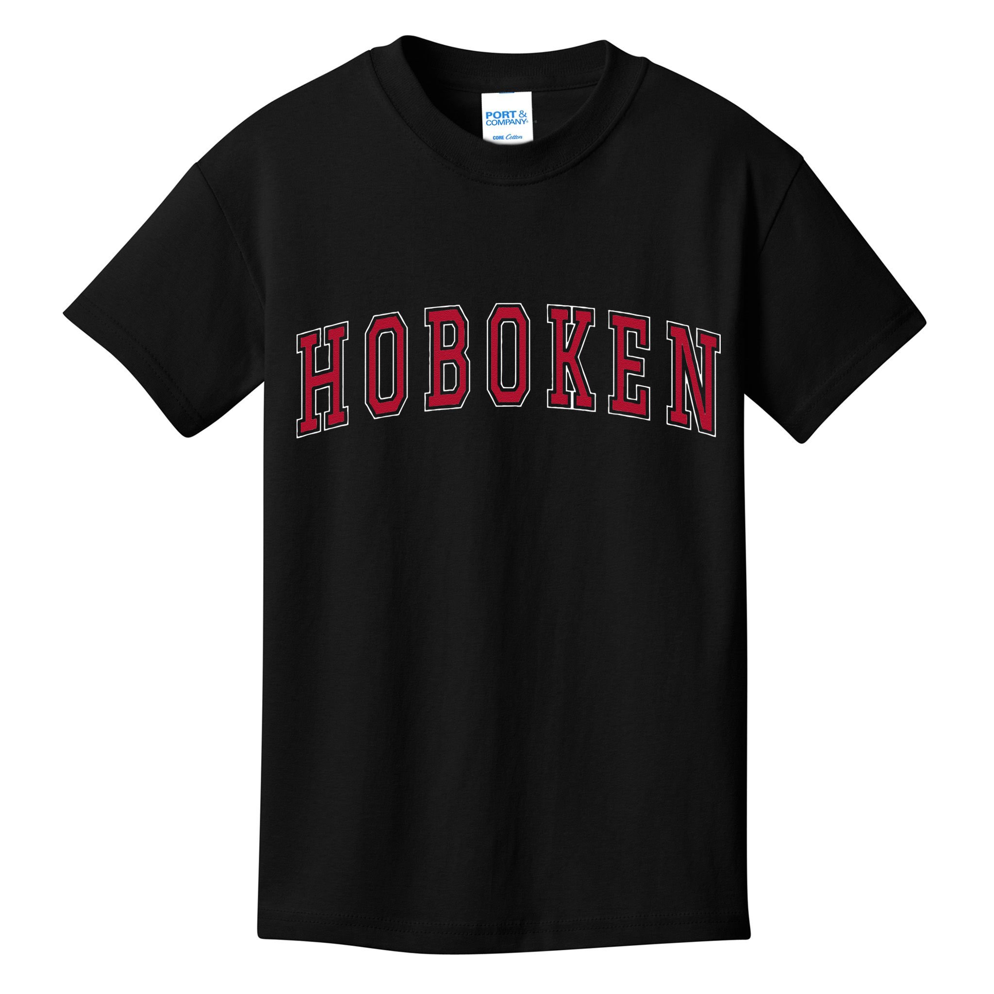 Hoboken New Jersey Souvenir Sport College Style Text Kids T-Shirt