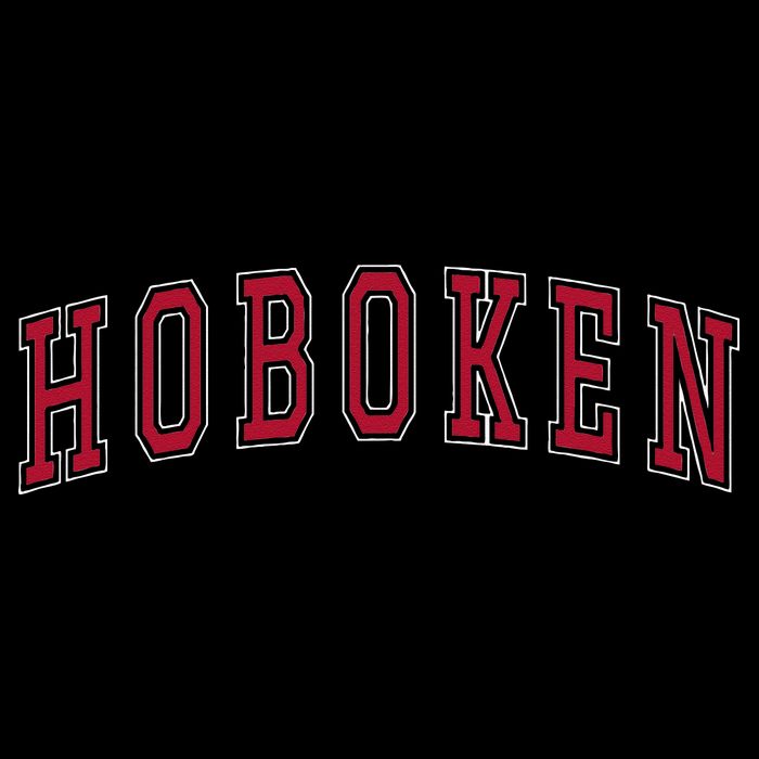 Hoboken New Jersey Souvenir Sport College Style Text Kids T-Shirt
