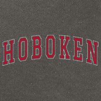 Hoboken New Jersey Souvenir Sport College Style Text Cotton Canvas Backpack