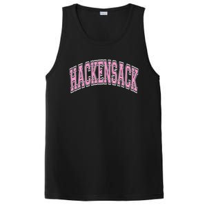 Hackensack New Jersey Nj Varsity Style Pink Text Cute Gift PosiCharge Competitor Tank