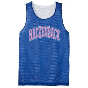 Hackensack New Jersey Nj Varsity Style Pink Text Cute Gift Mesh Reversible Basketball Jersey Tank