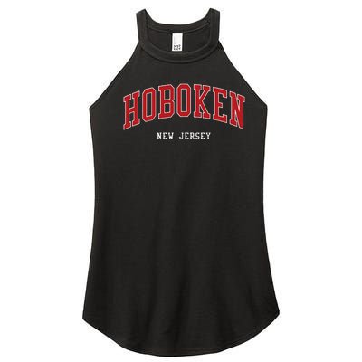 Hoboken New Jersey College University Style Women’s Perfect Tri Rocker Tank