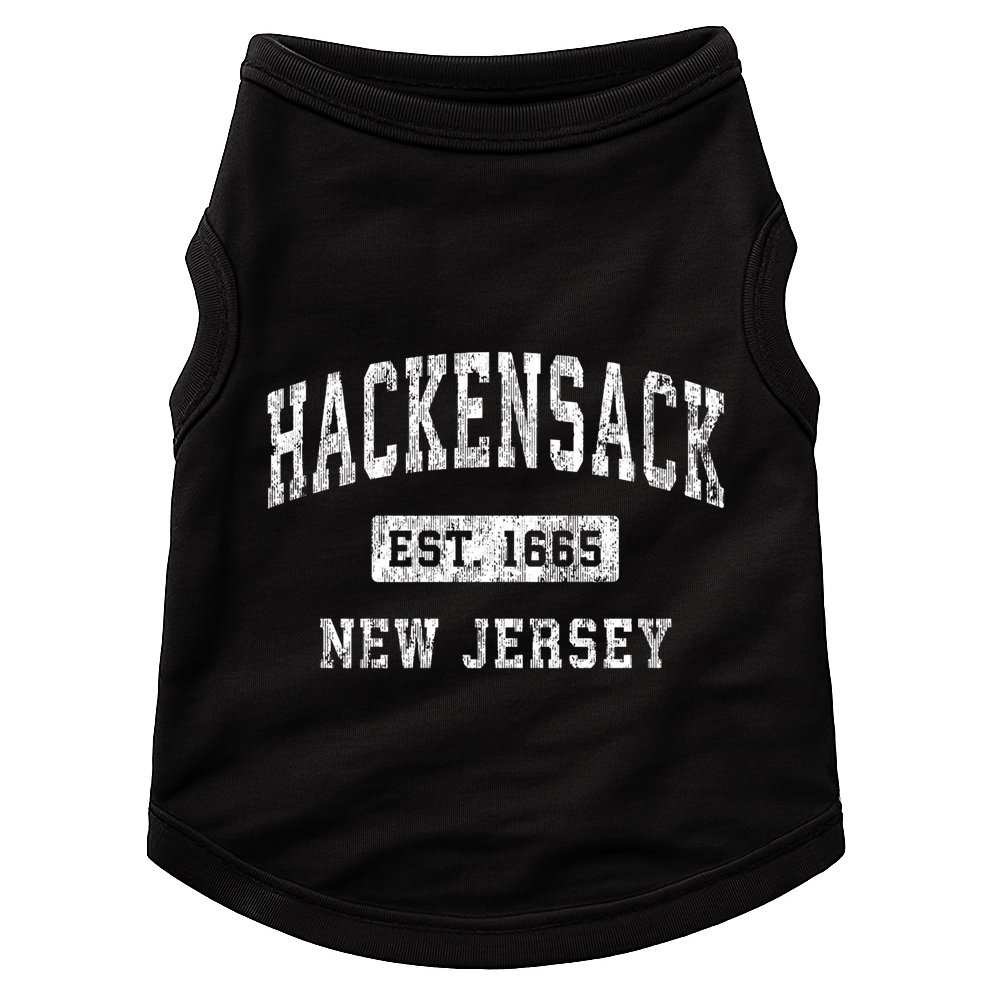 Hackensack New Jersey Nj Vintage Established Sports Doggie Tank