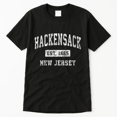 Hackensack New Jersey Nj Vintage Established Sports Tall T-Shirt