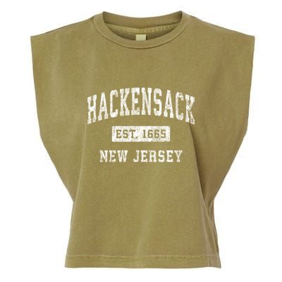 Hackensack New Jersey Nj Vintage Established Sports Garment-Dyed Women's Muscle Tee