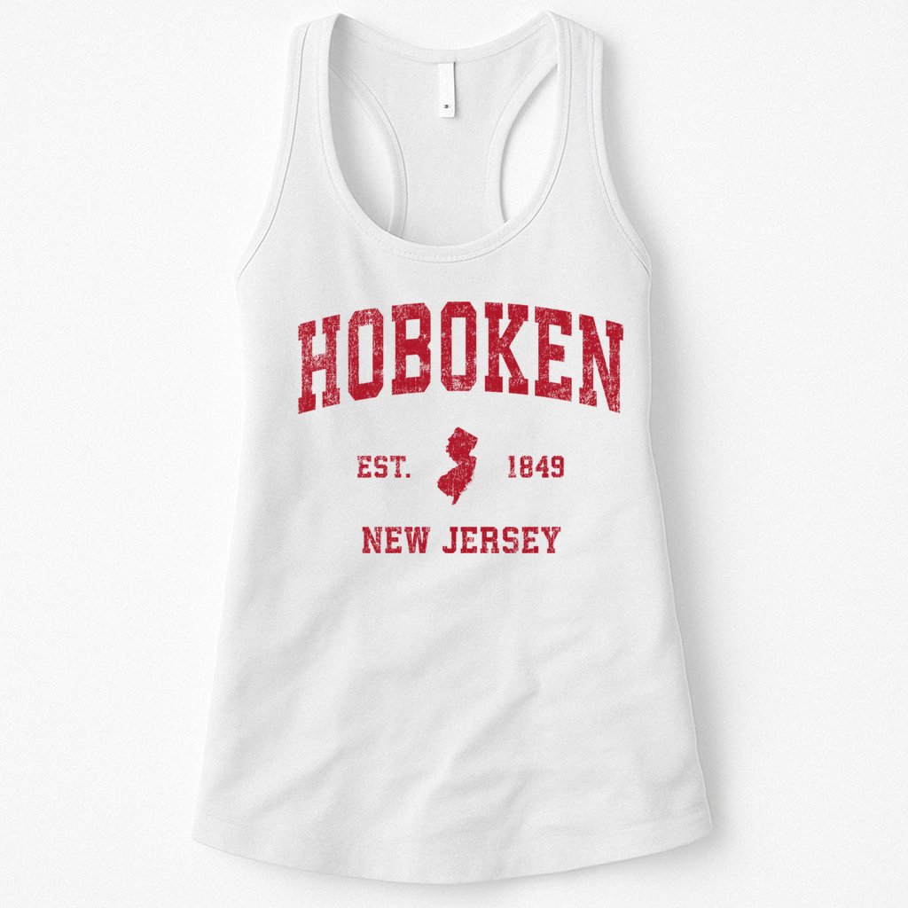 Hoboken New Jersey Nj Vintage Sports Womens Tank Top