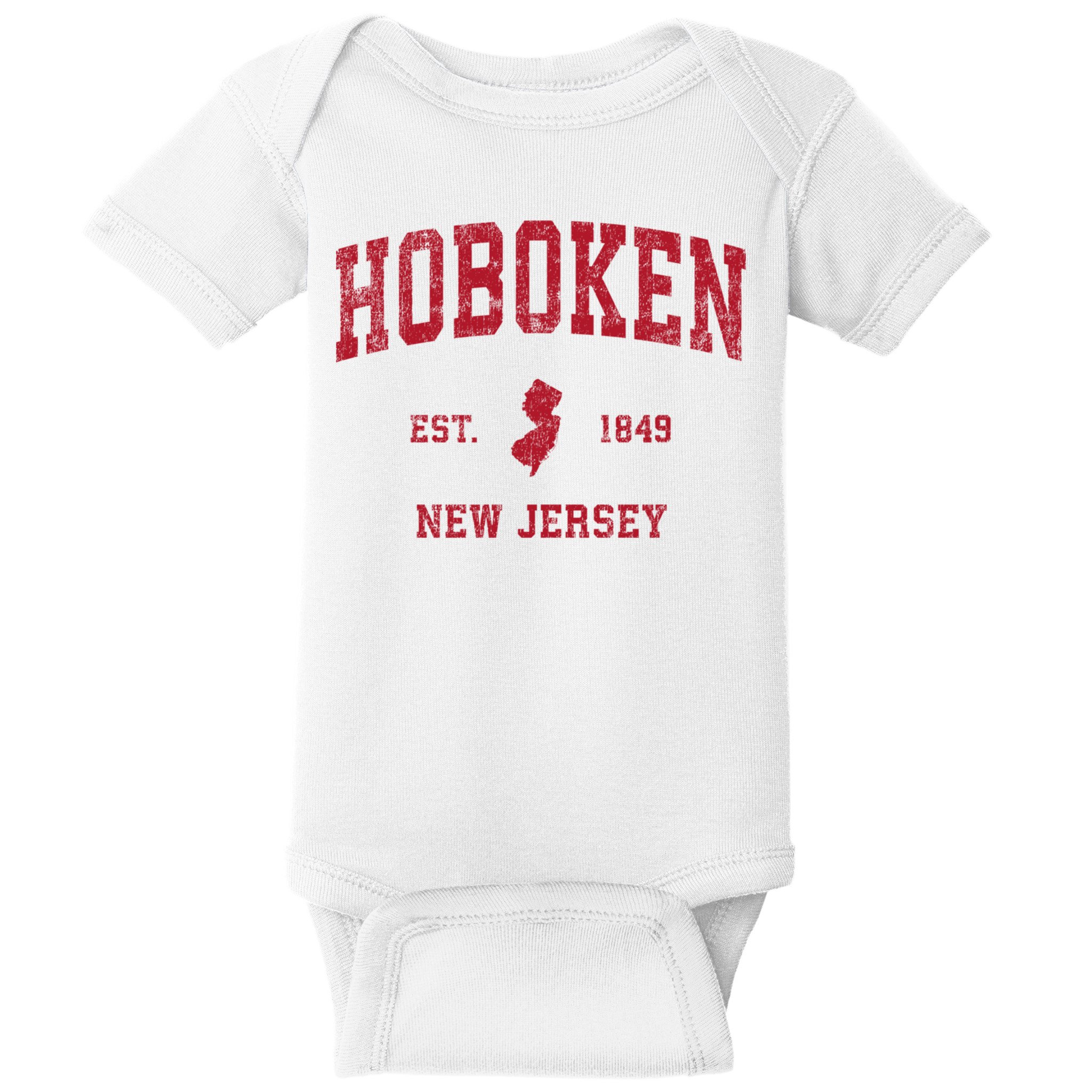 Hoboken New Jersey Nj Vintage Sports Baby Bodysuit